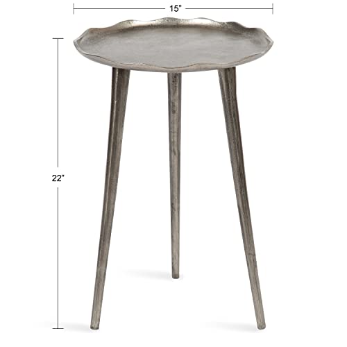 Bronze Round Metal Side Table J444323