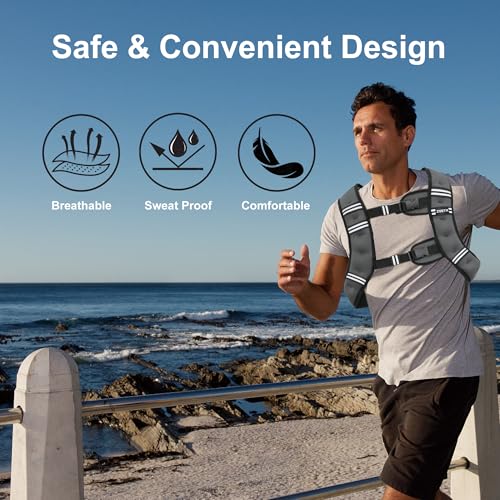 Weighted Vest with Reflective Stripe C97022