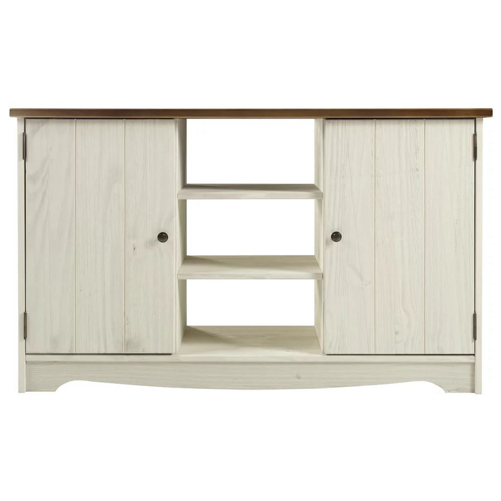 White Distressed Wood Buffet Sideboard O994