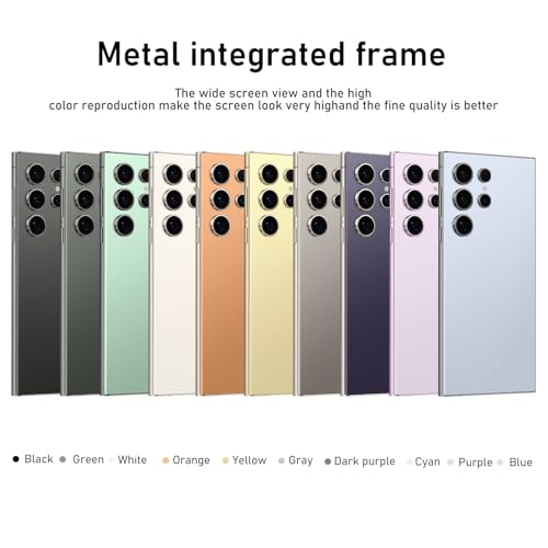Cyan 6.8" HD Screen 48+108MP Zoom Camera 6800mAh Unlocked Smartphone L64094