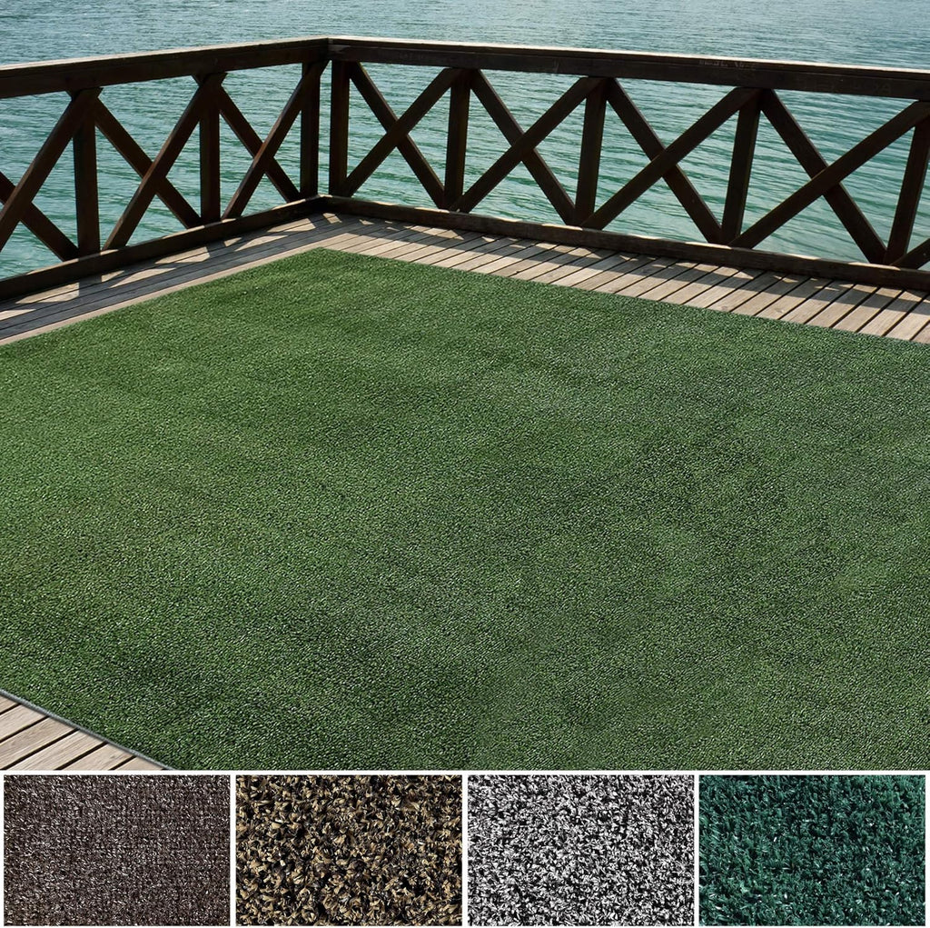 Lawn Green 4'X20' Low Pile Artificial Grass Turf Carpet S915526