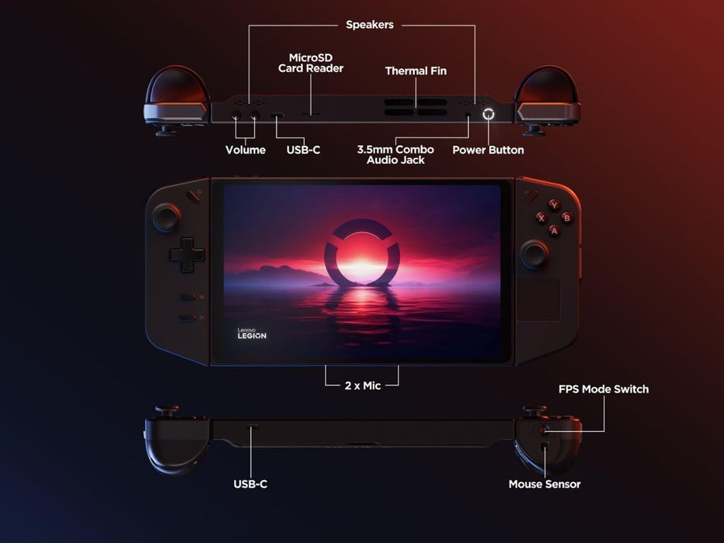 1TB SSD Gaming Handheld 8.8-inch Touchscreen 144Hz 2K QHD AMD Ryzen Z1 Extreme Processor H445