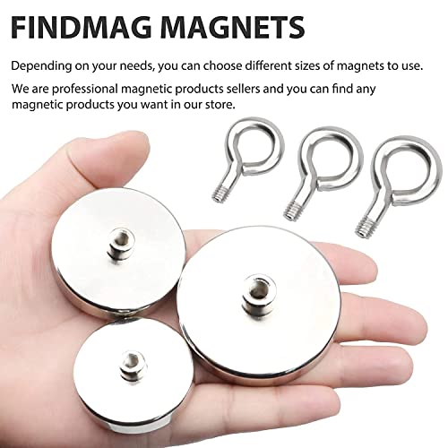 1000 lbs Pulling Force Neodymium Fishing Magnet with Countersunk Hole Eyebolt R29000
