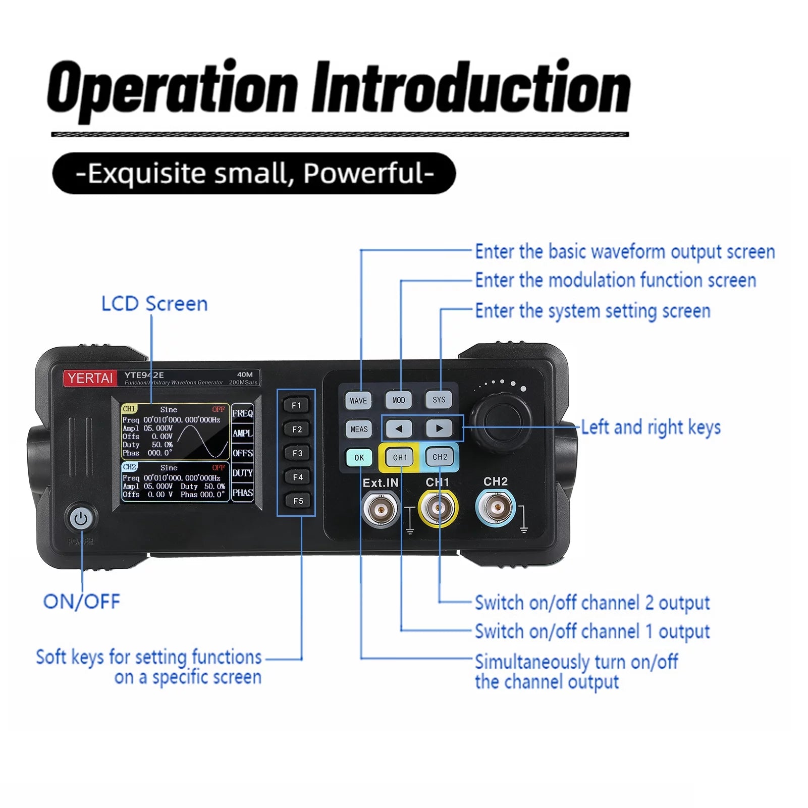 200MSa/S Sampling Rate Arbitrary Waveform Generator G486