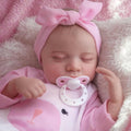 17-Inch Soft Cloth Body Realistic Newborn Baby Dolls with Toy Accessories T614