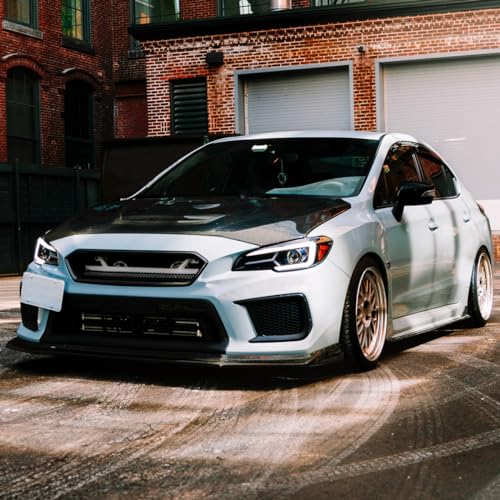 Black Housing Clear Lens Projector Headlights with Sequential LED Turn Signal Lights, L + R Pair Headlamp Assembly J91468