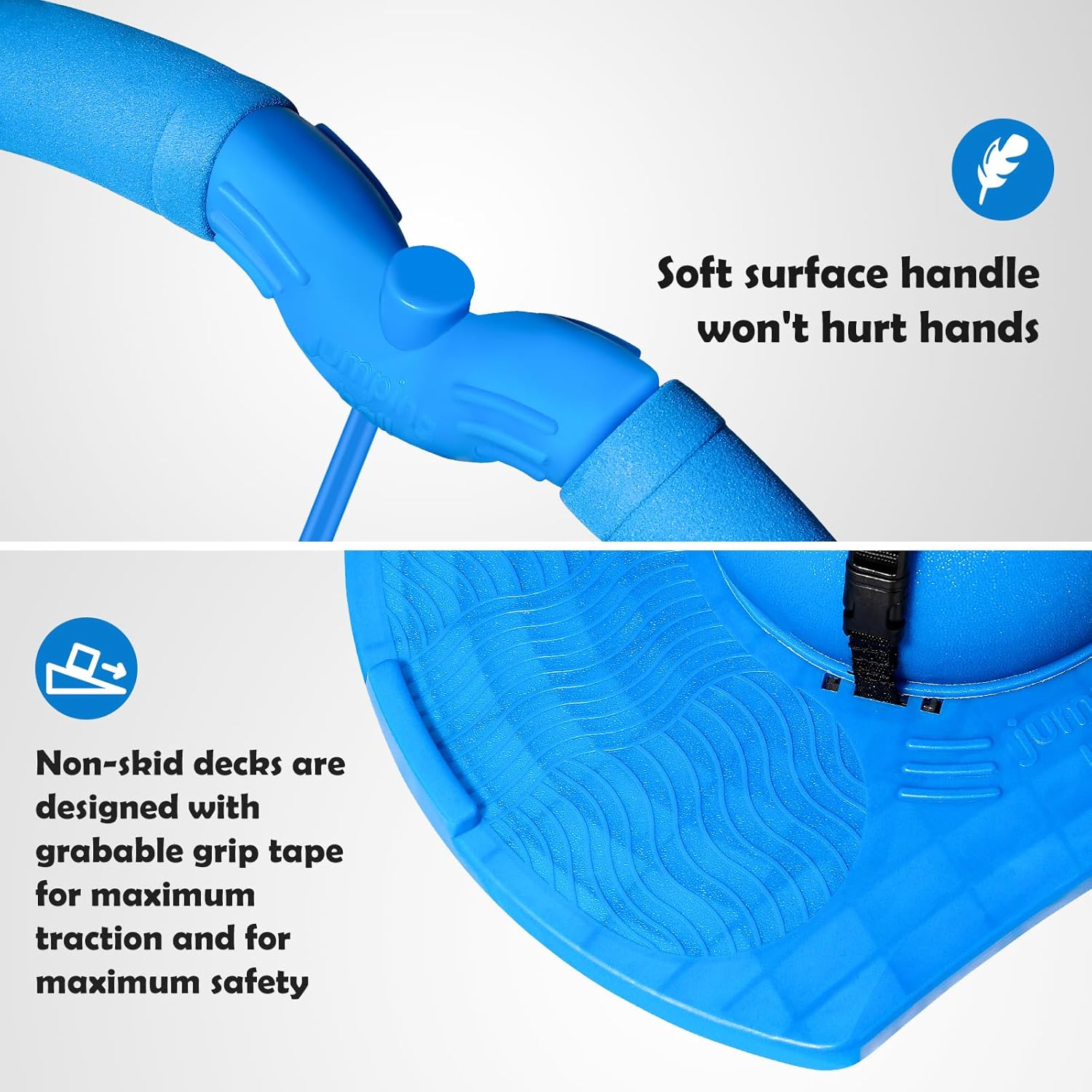 Blue Pogo Stick with Handle and Ball Pump K1193
