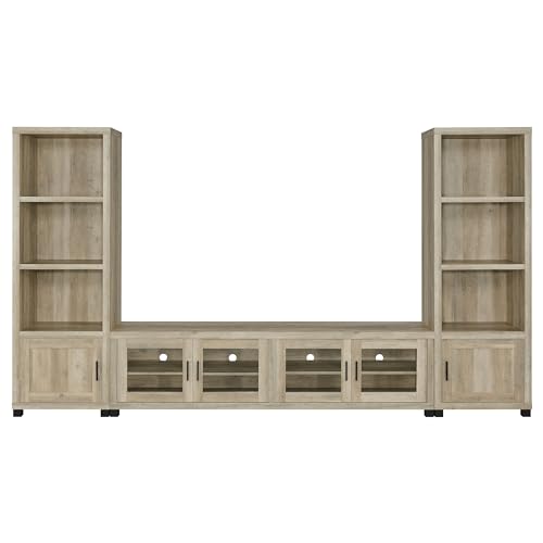 Antique Pine 3-Piece Entertainment Center Y155