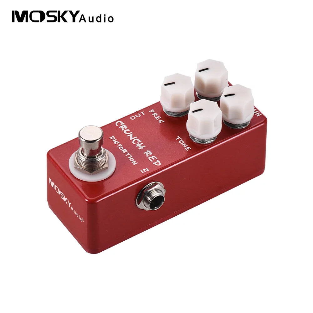 CRUNCH RED Distortion Guitar Effect Pedal X4693