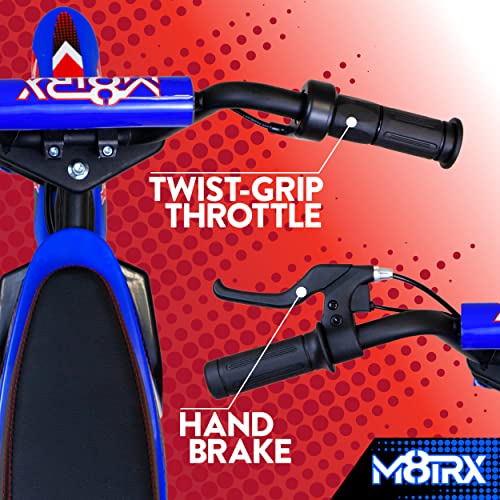 24V Electric Dirt Bike Ride on Toy Motorcycle Blue F989304