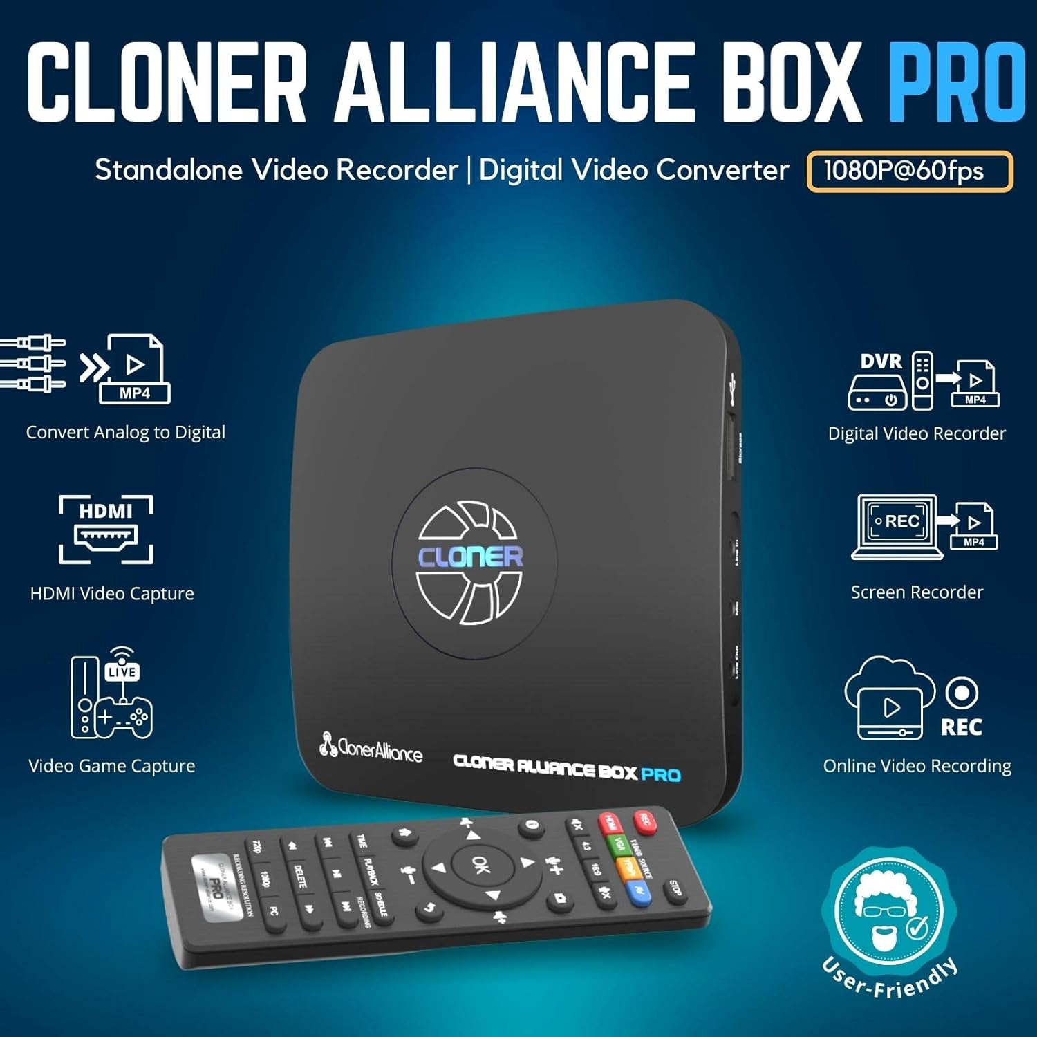 1080p@60fps Video Recorder with HDMI Capture Z486