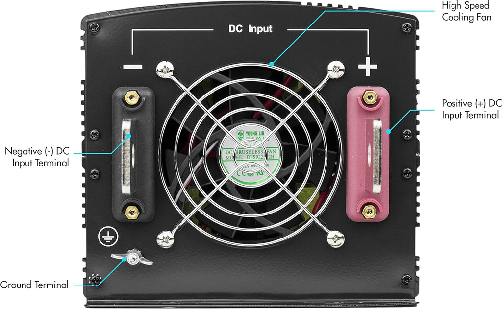 12V 5000 Watt Power Inverter with Remote Control W21066