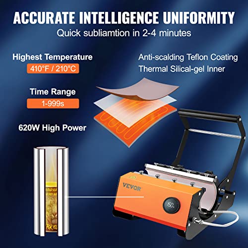 Black Hat Press with 3.5"×5.5" Curved Heating Element V5315