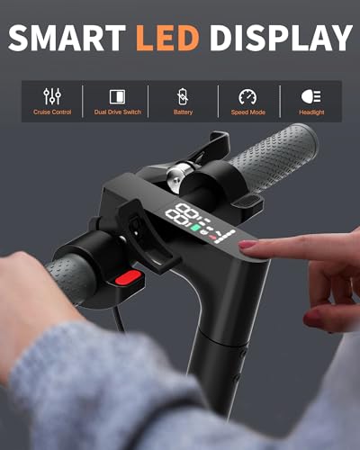 500W Peak Motor Folding Electric Scooter with Dual Suspension E8336