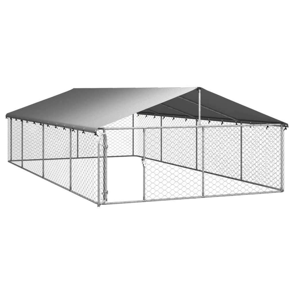 Outdoor Dog Kennel with Roof R15834