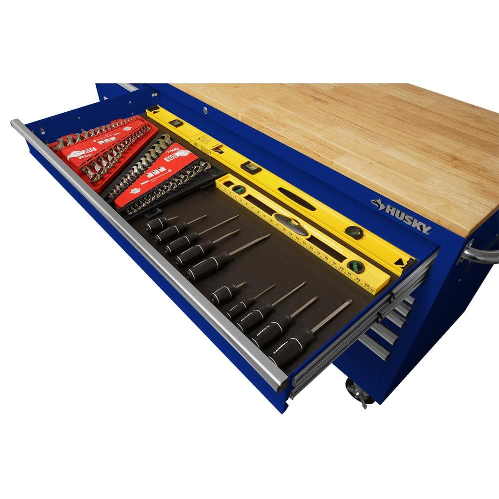 72 in. W Gloss Blue Mobile Workbench Tool Chest M813