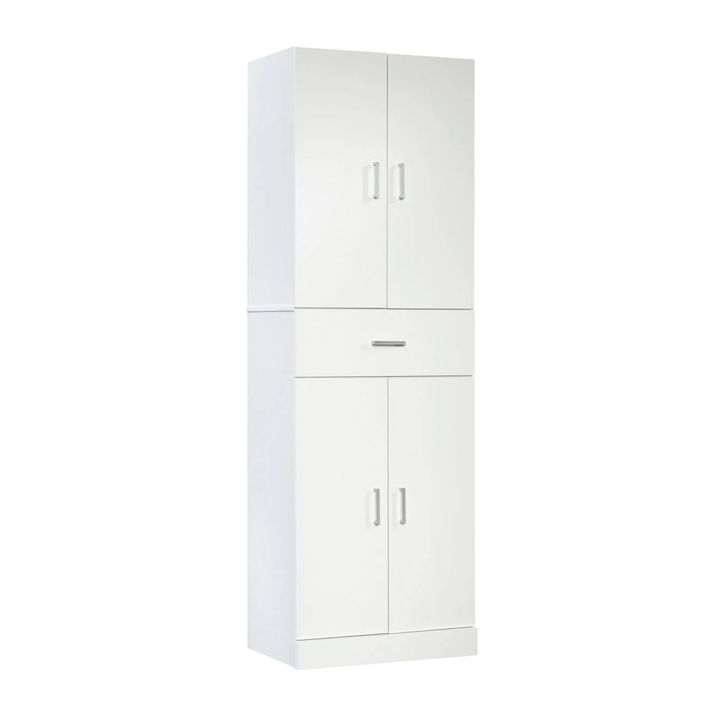 White Engineered Wood Storage Cabinet Z845244