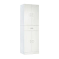 White Engineered Wood Storage Cabinet Z845244