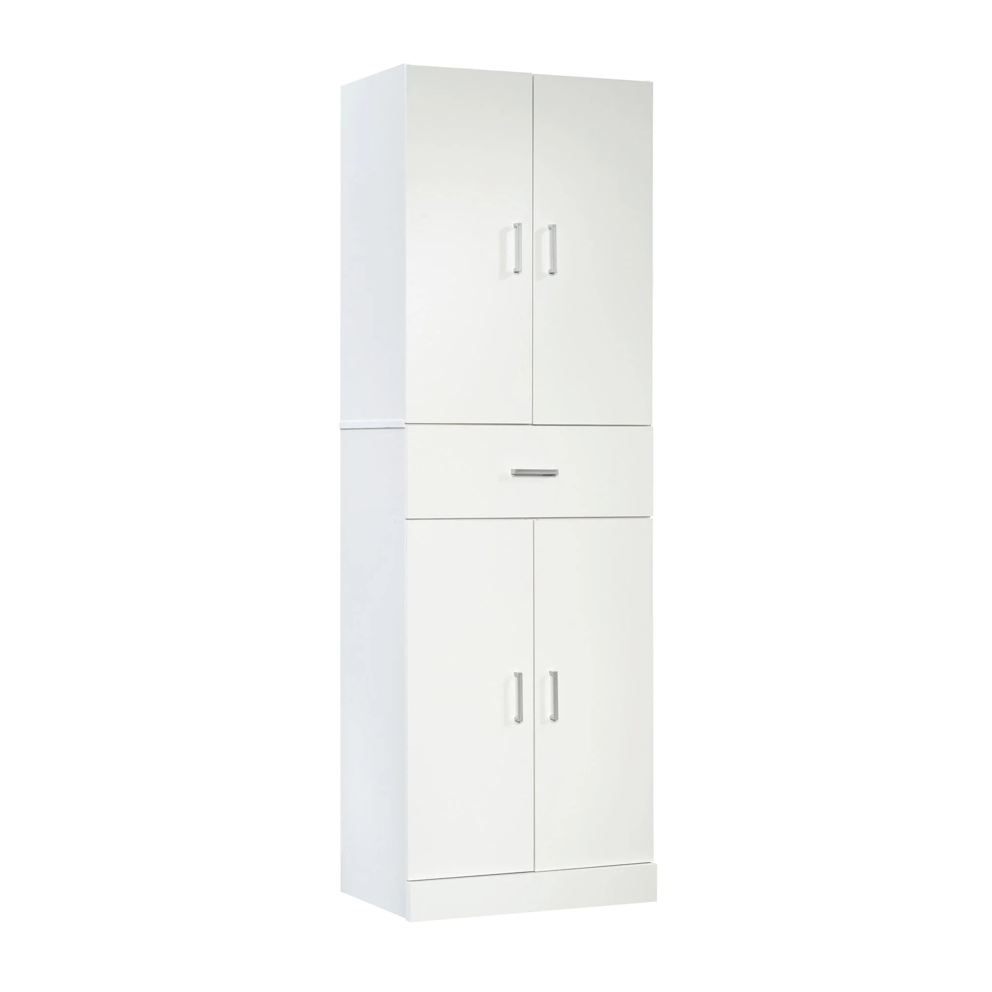 White Engineered Wood Storage Cabinet Z845244