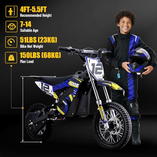 Orange 36V 1000W Electric Dirt Bike with 16" Tire Q818
