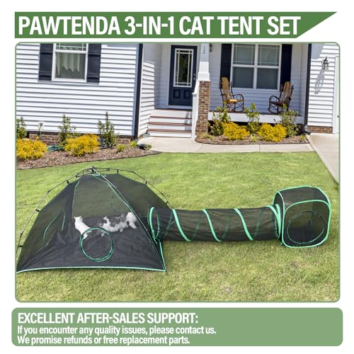 6-in-1 Outdoor Cat Play Tents and Tunnels H6777