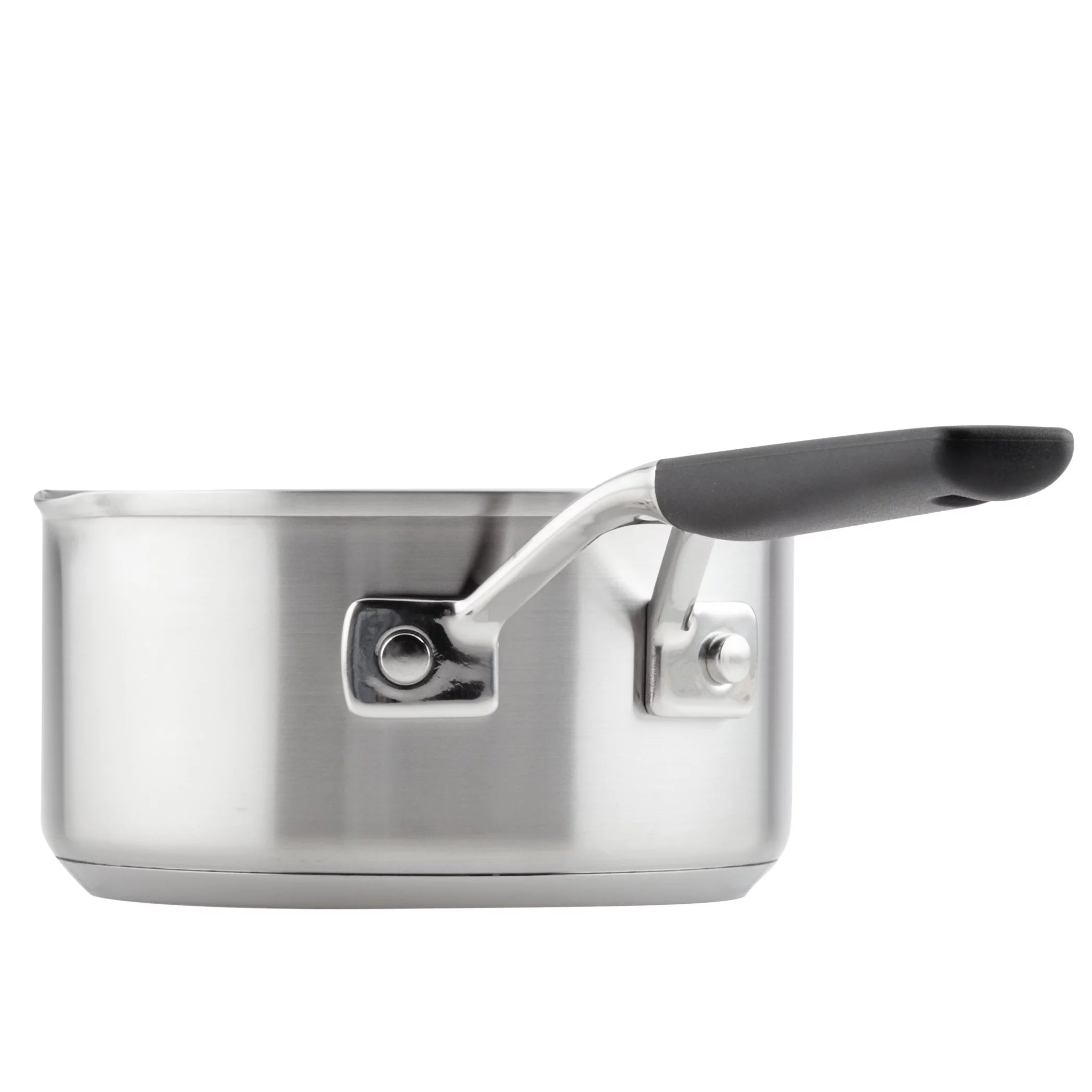 1 Quart Brushed Stainless Steel Induction Saucepan C4666