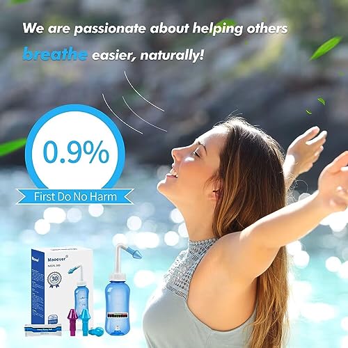 Neti Pot Sinus Rinse Bottle Nose Wash Cleaner Pressure Rinse Nasal Irrigation R23684