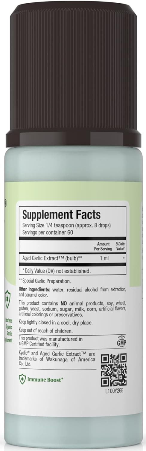 Odorless Organic Garlic Liquid Supplements 2 Pack D5889