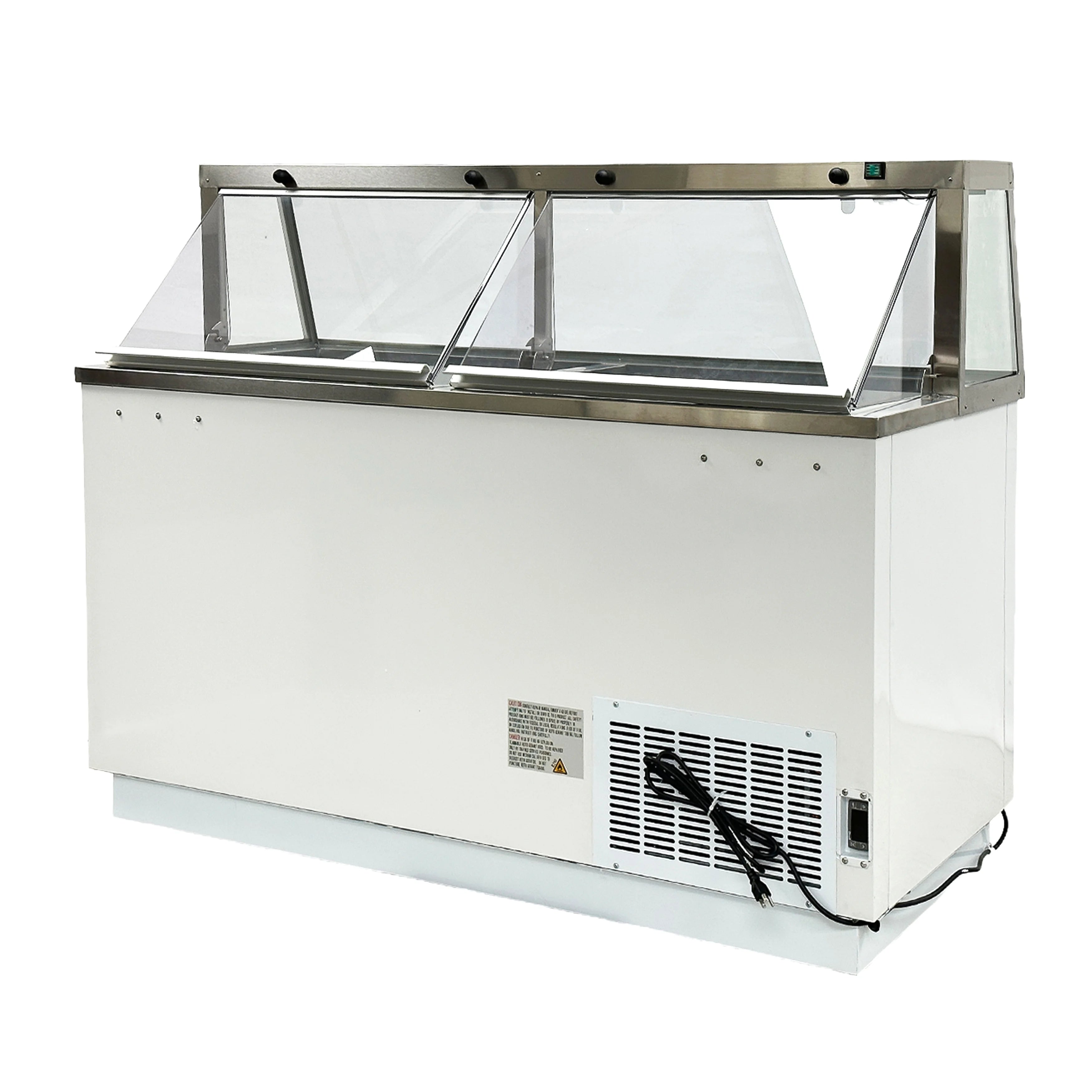 White 12 Tub Ice Cream Display Freezer Z7760