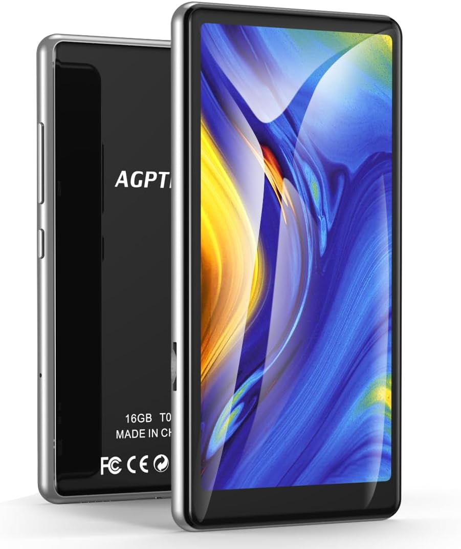 5 inch MP3 Player with Bluetooth and WiFi, Full Touch Screen 16GB MP4 Player with Speaker, FM Radio G130023