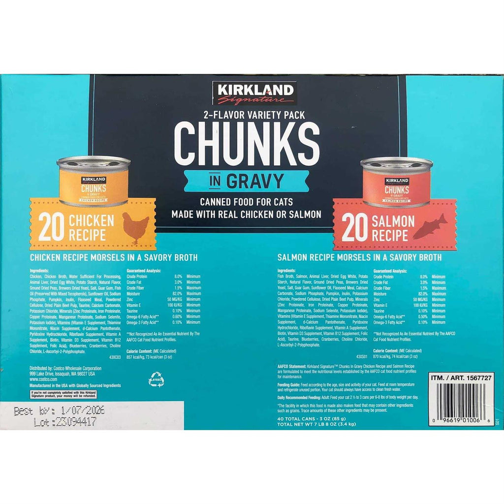 Chunks in Gravy Canned Cat Food Variety Pack E553