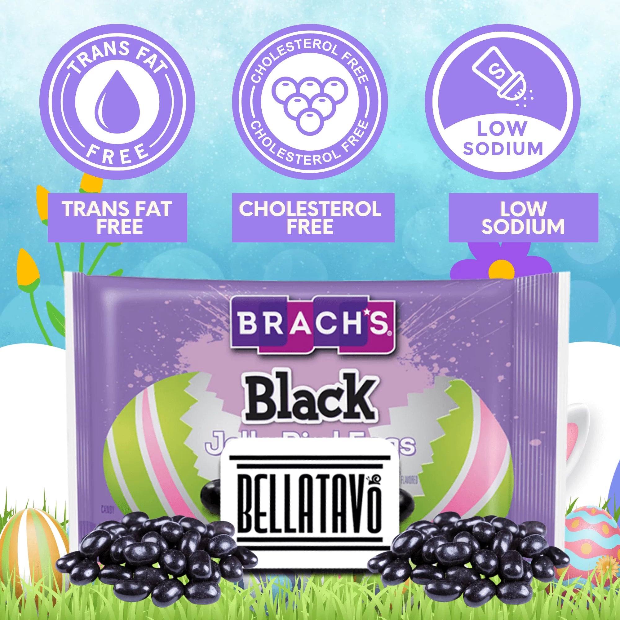 Black Jelly Beans Bundle, Two 9 Oz Bags L49784