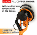 1390W Electric Drywall Sander with Vacuum, 13ft Cord, Auto Dust Collection T6487
