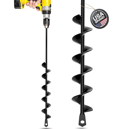 2 Pack 1.6x16 & 3.5x16 Inch Garden Auger Drill Bit F80592
