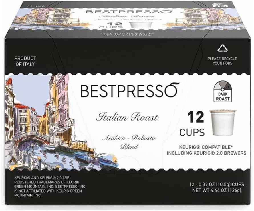 Stainless Steel Single Serve Coffee Maker with 12-Count K-Cup Set and Pod Organizer Q735506