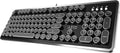 Wired USB Mechanical Keyboard in Black and Chrome D7564