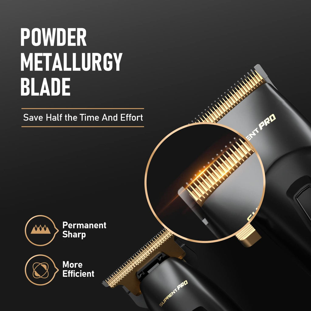 USB-C Rechargeable Cordless Hair Clippers with T-Blade Trimmer, Black I753