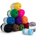 43 Piece Crochet Kit with 9 Crochet Hooks Set and 55 Yards of Yarn, Canvas Tote Bag N2059