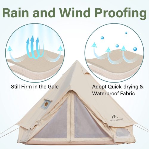 4-5 Person Waterproof Oxford Yurt Tent Q873