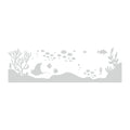 Ocean Stingray Decals Etched Glass Vinyl Shower Door Window D153