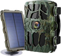4K 20MP Night Vision 120° Wide Angle Hunting Camera with Solar Panel and 32GB Card T522780