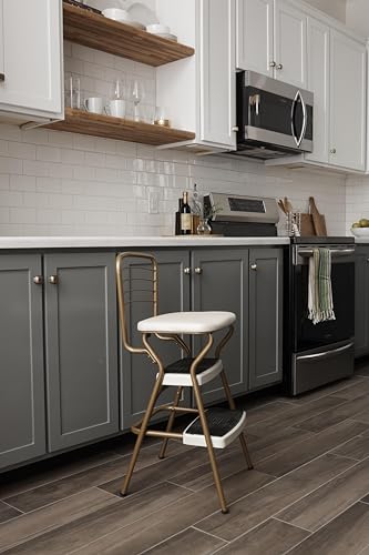 Teal Retro Chair with Step Stool R214