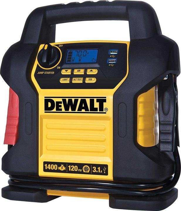 1400 Peak/700 Instant Amps Power Station Jump Starter with Digital Air Compressor and USB Ports C6700