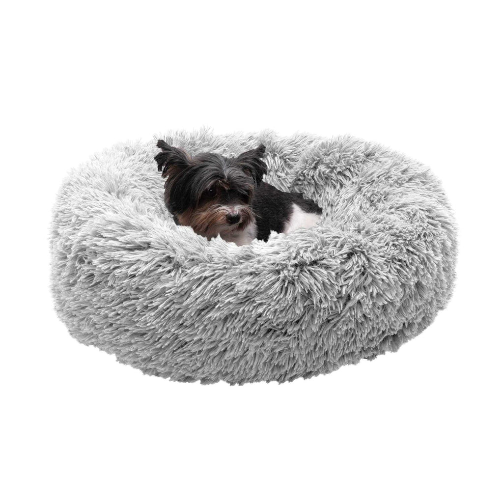 Long Fur Donut Dog Bed W7141