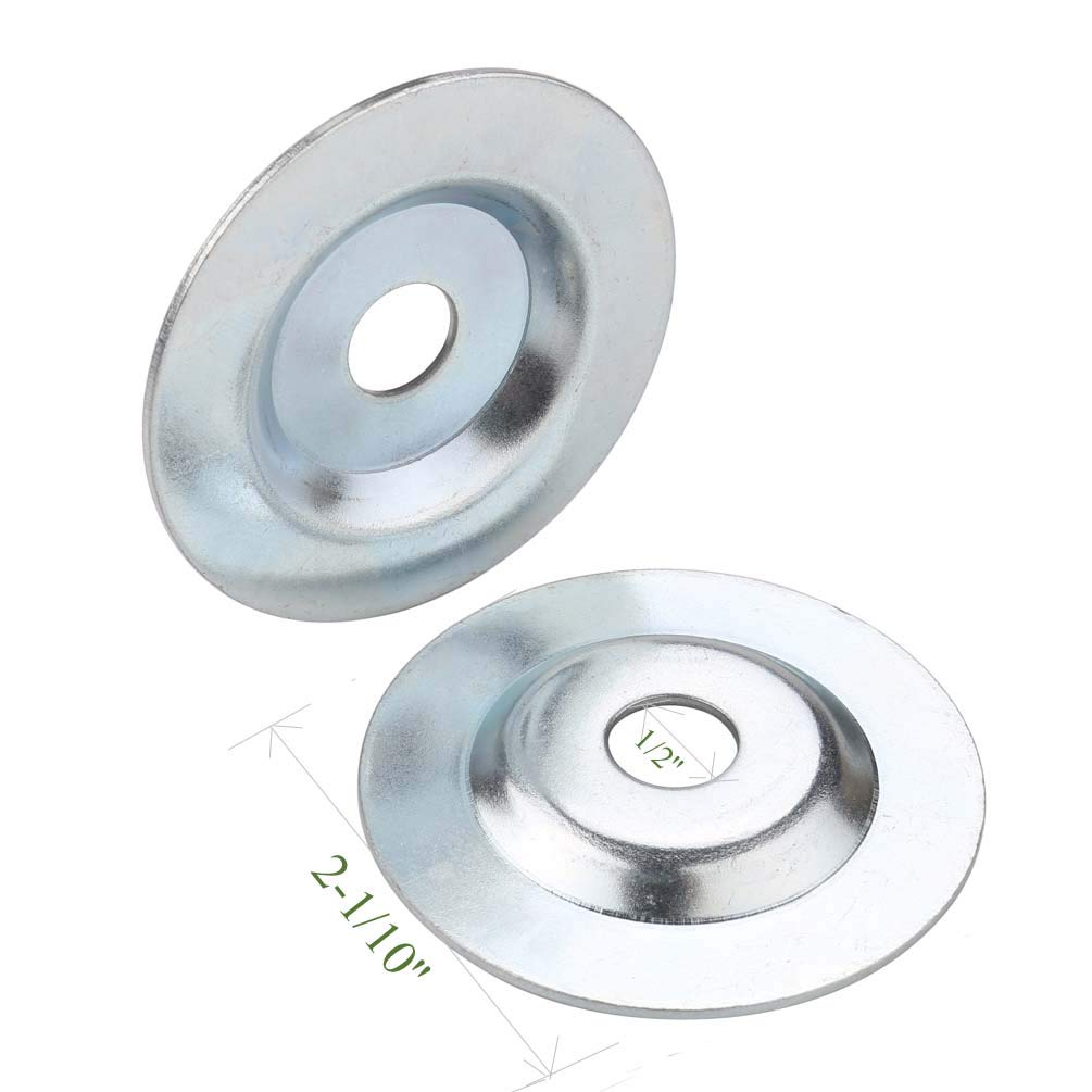 Bench Grinder Arbor Washer/Flange 2 Sets OD2-1/10'' x ID 1/2'' & OD3-1/10'' x ID 5/8'' T894