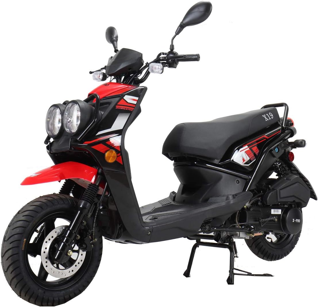 Red 150cc Gas Moped Scooter E255274