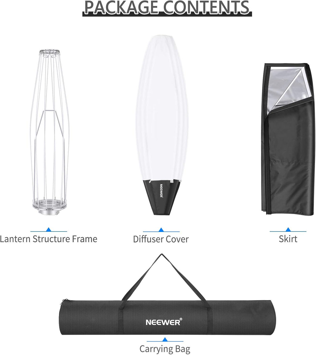 34 inches Lantern Softbox Soft Light Diffuser with Skirt, Carry Bag P50432