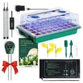 40-Cell Seed Starter Tray with Grow Lights and Heat Mat M83446