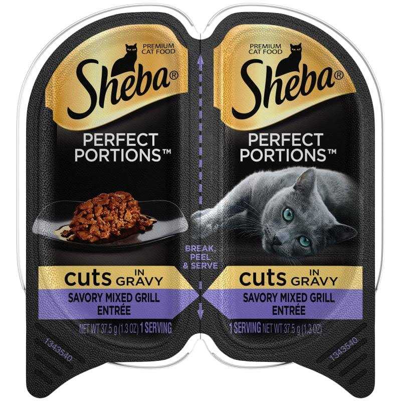 Wet Cat Food Cuts in Gravy Savory Mixed Grill Entree A216746