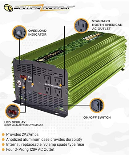 Power Inverter with Battery Cables P2140